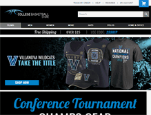 Tablet Screenshot of collegebasketballstore.com